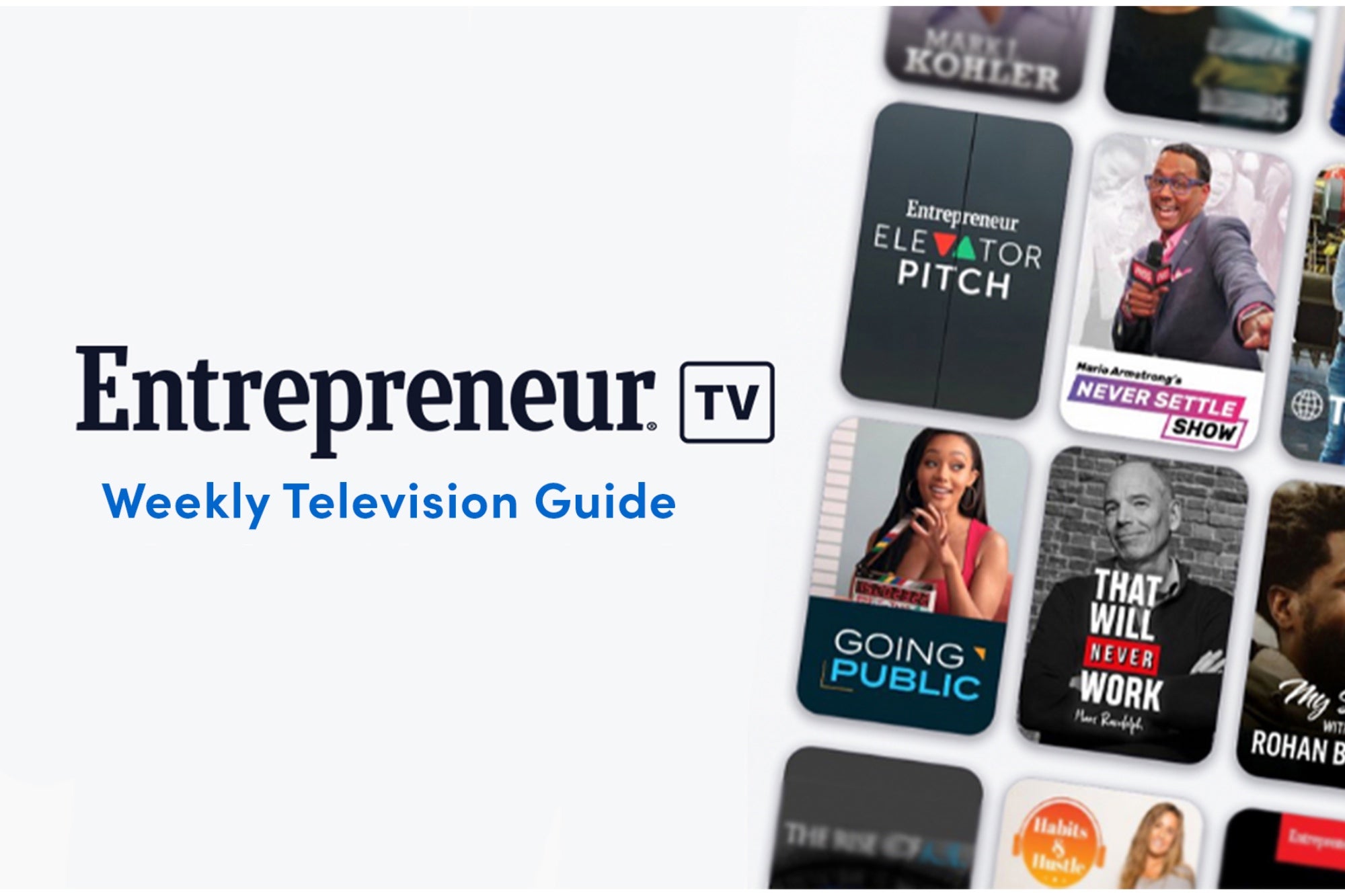 What's on Entrepreneur TV This Week