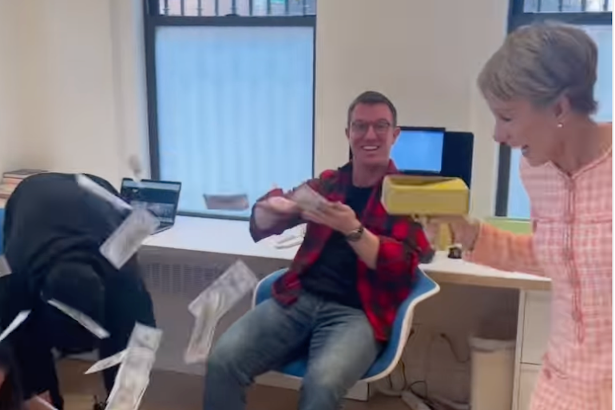 'Degrading' and 'Offensive': Internet Divided After Barbara Corcoran Shoots Money Gun At Employees