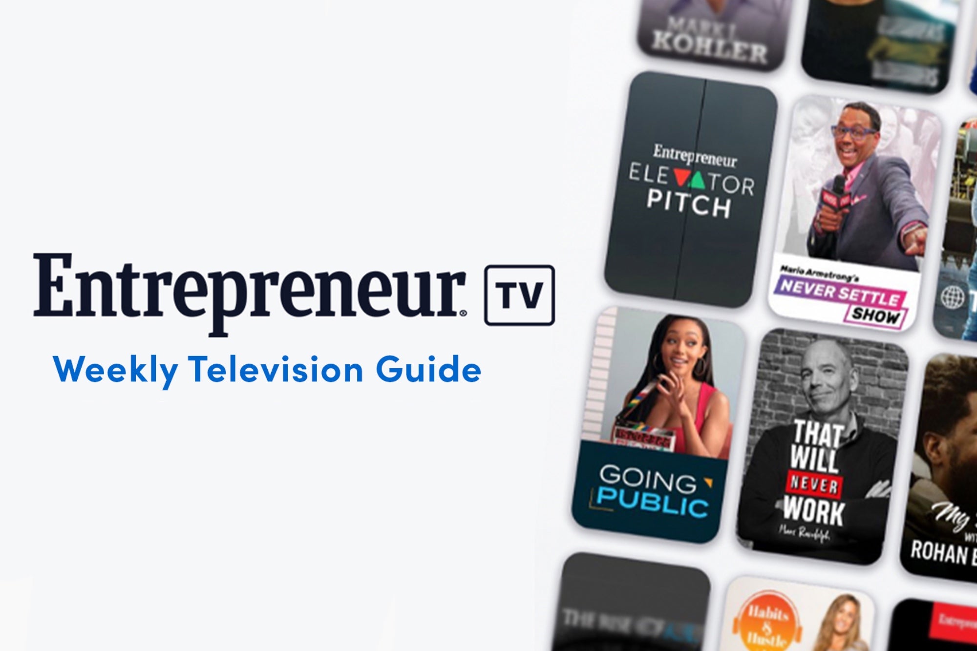What's on Entrepreneur TV This Week