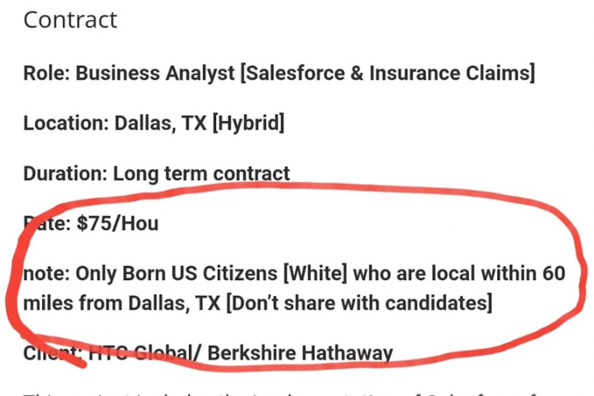 Recruiting Firm Breaks Silence After Leaked Job Listing Asks for 'White' Candidates Only: 'Legal Action Has Been Initiated'