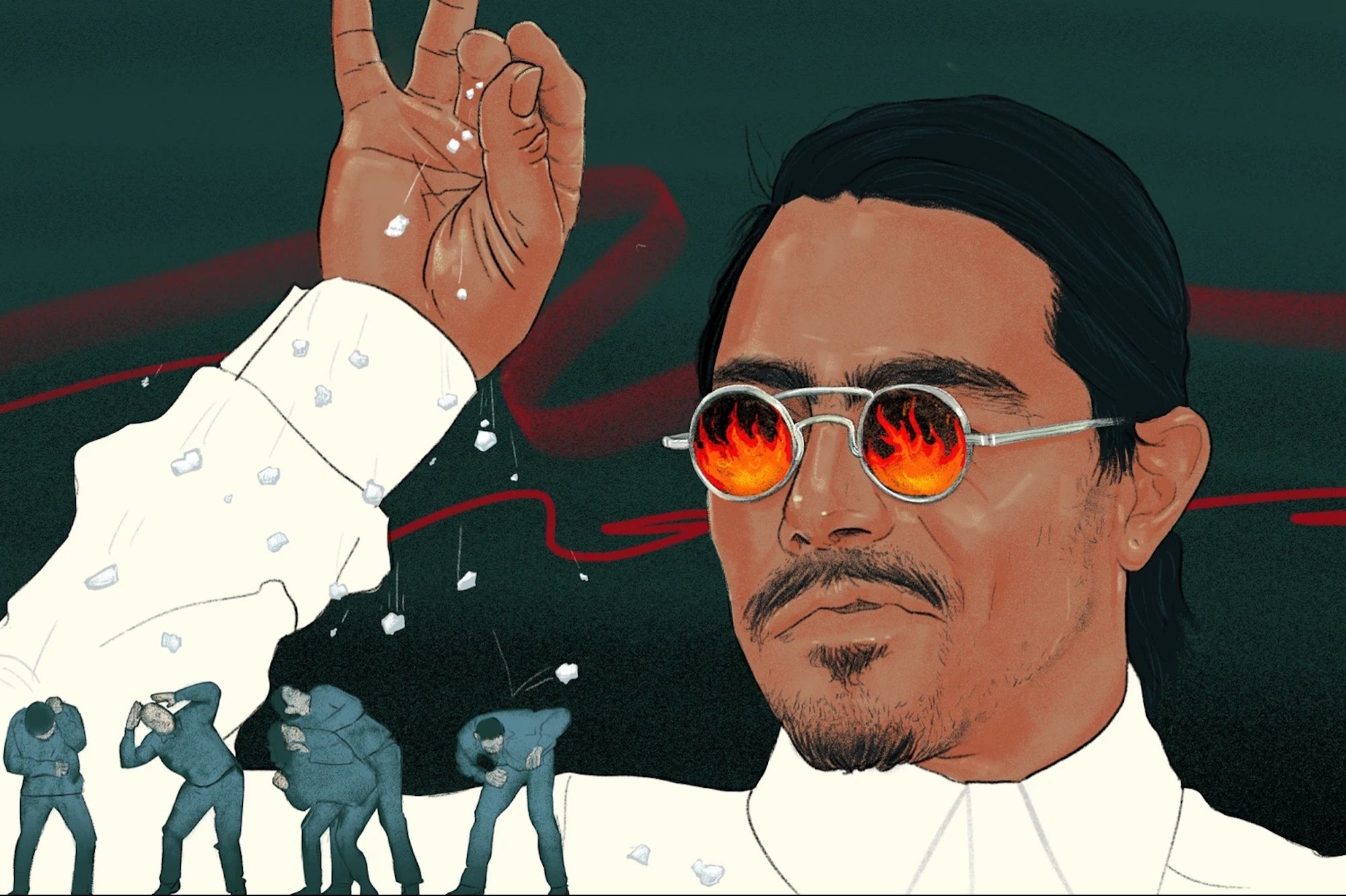 Salt Bae's Former Employees Describe Tip Theft, Discrimination, and Polyester Uniforms within the Memeable Meat Empire