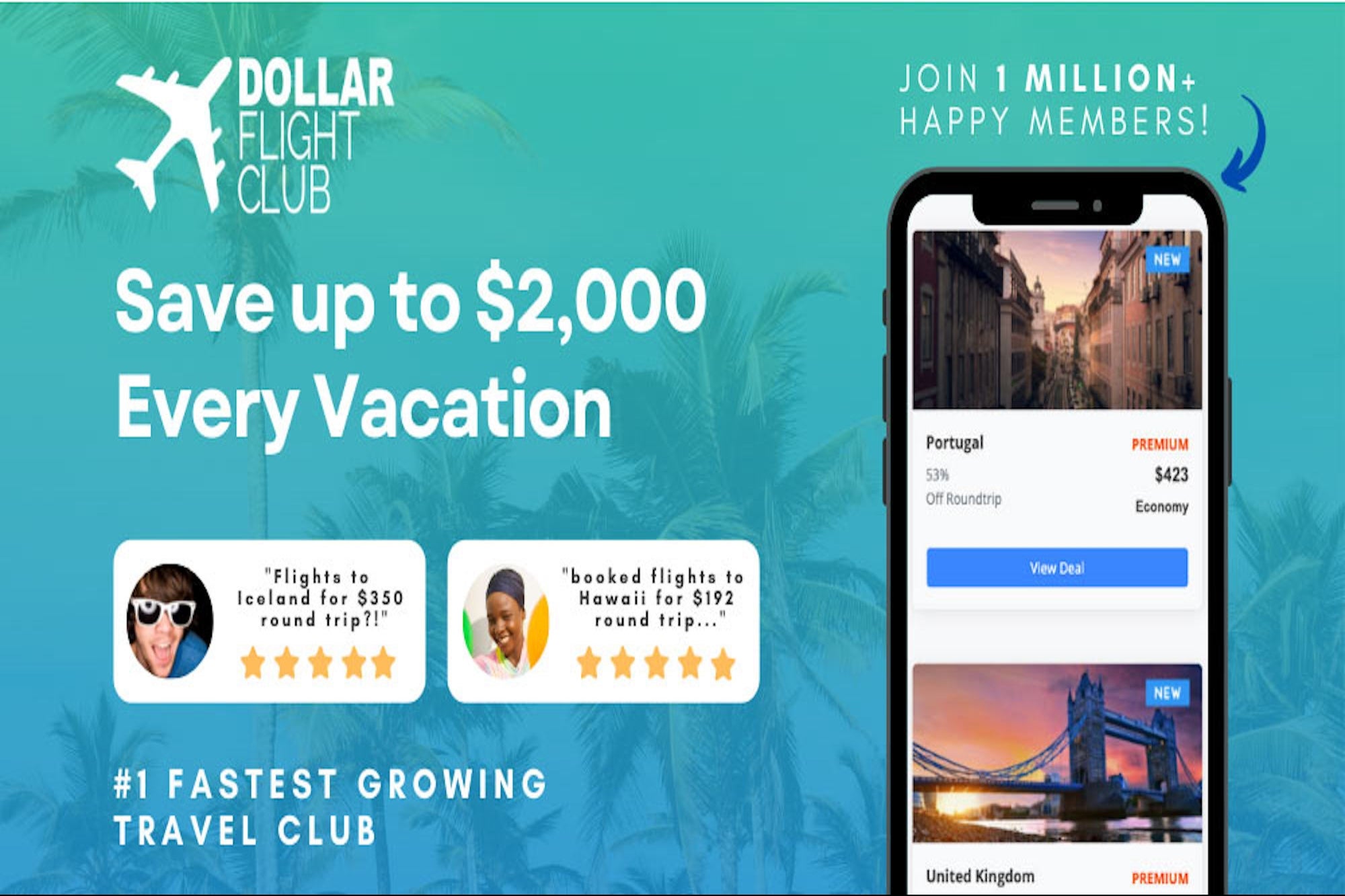 Save on Flights for Life With This Lifetime Subscription to Dollar Flight Club for $99.99